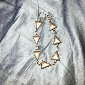 Diamond triangle boutique designer bracelet unisex jewelry